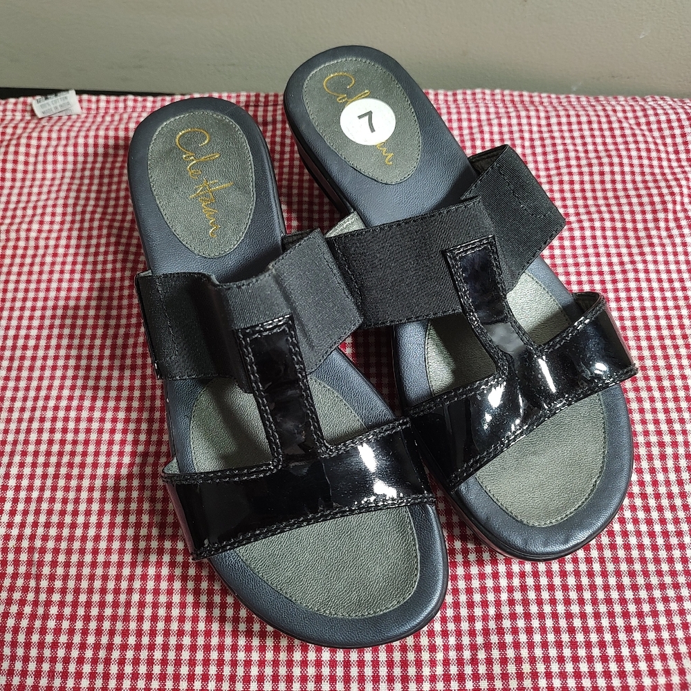 Cole Haan Nike Air Black Slide Sandals Women's Size 7